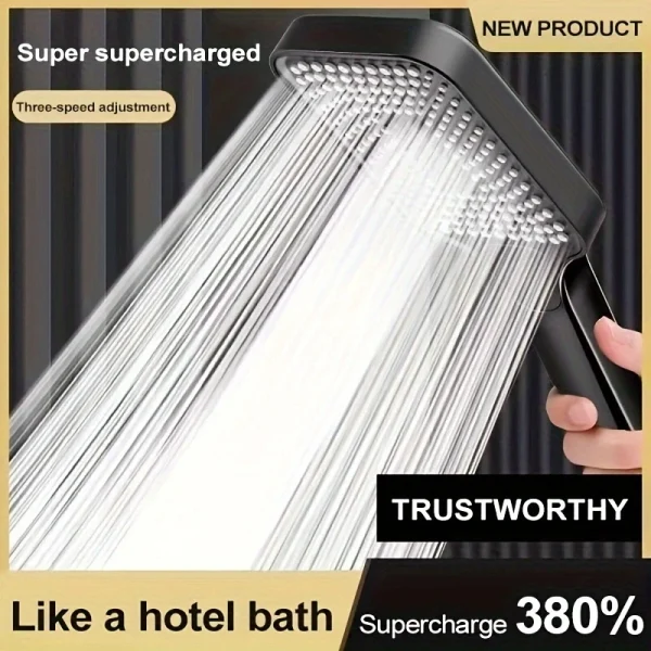3-Mode High-Pressure Water-Saving Shower Head