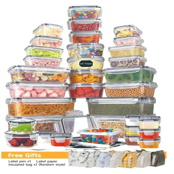48-Piece BPA-Free Airtight Food Storage Set