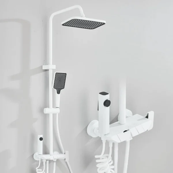 Rozin Black Smart Digital Display Shower Faucet Set