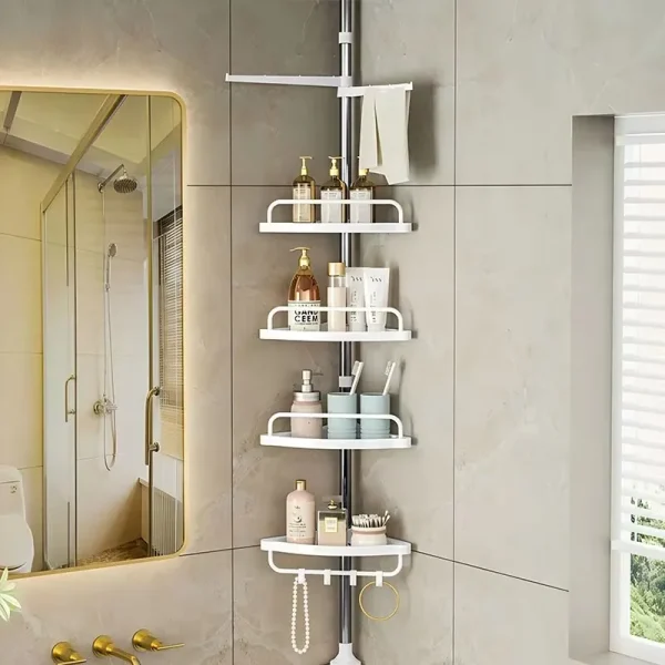 1 piece corner shower bar - shower bar organizer